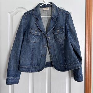 Talbots Dark Blue Jean Jacket / Blazer